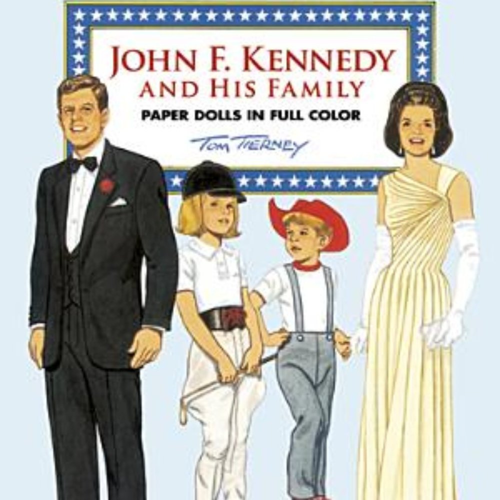 John F. Kennedy And His Family book of Paper dolls In Full Color!